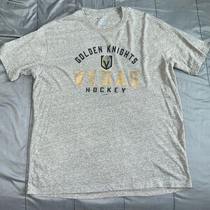 Champion Vegas Golden Knights Hockey Tee T-Shirt Heather Gray Size 2XL